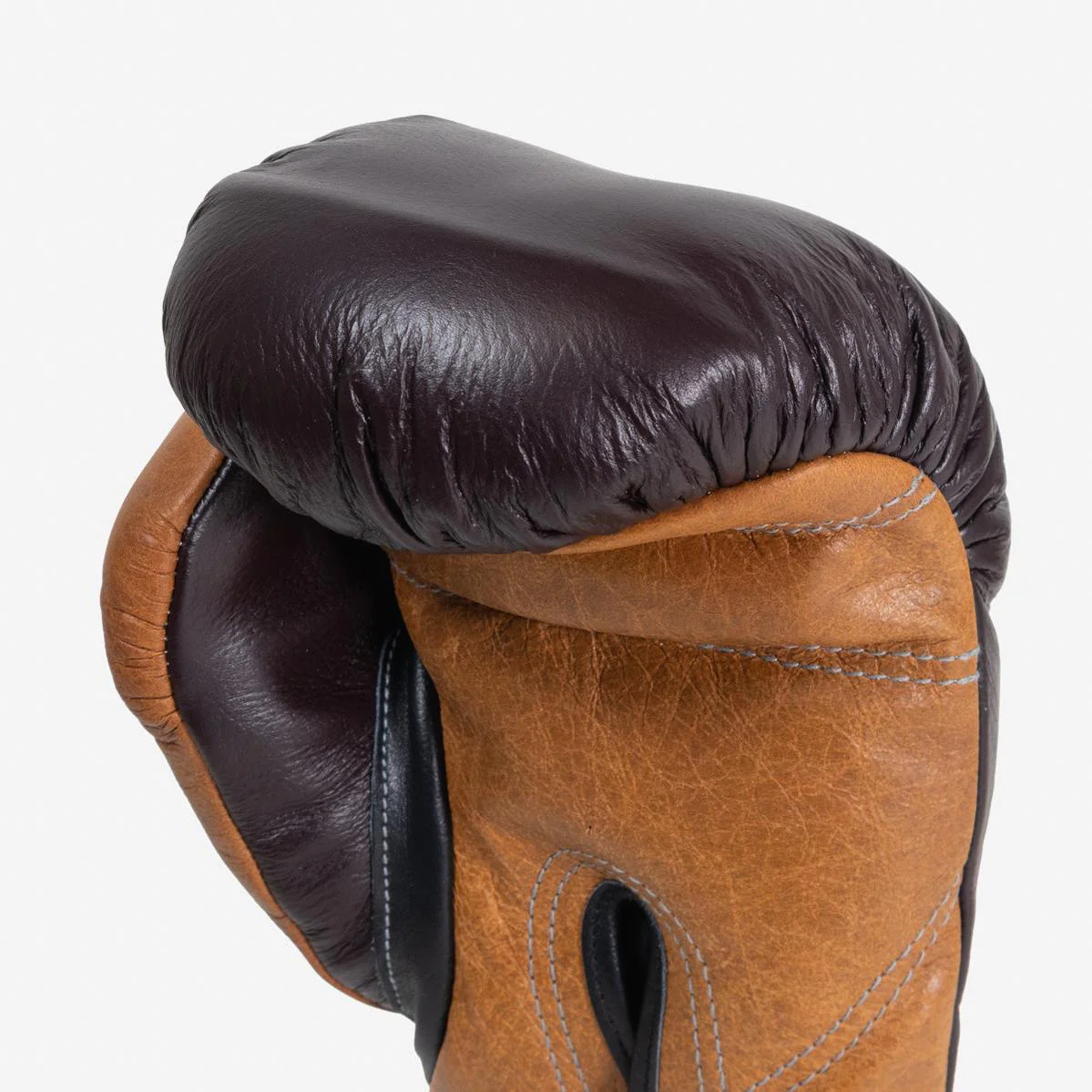 Guantes de boxeo Di Nardo con Velcro 12 Oz Borgoña-coñac-vintage  - Image 8