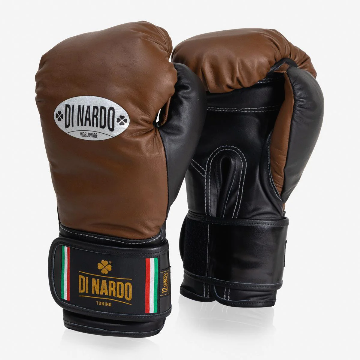 Guantes de boxeo Di Nardo con Velcro 12 Oz Marrón-negro  - Image 2