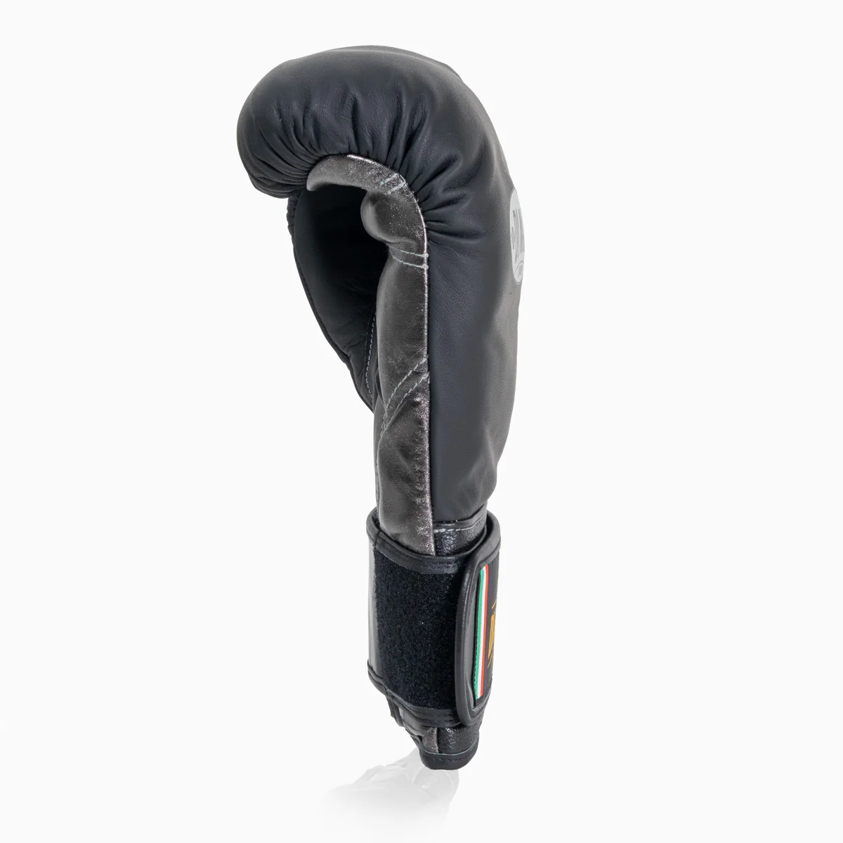 Guantes de boxeo Di Nardo con Velcro 12 Oz Negro-plata oscura - Image 5