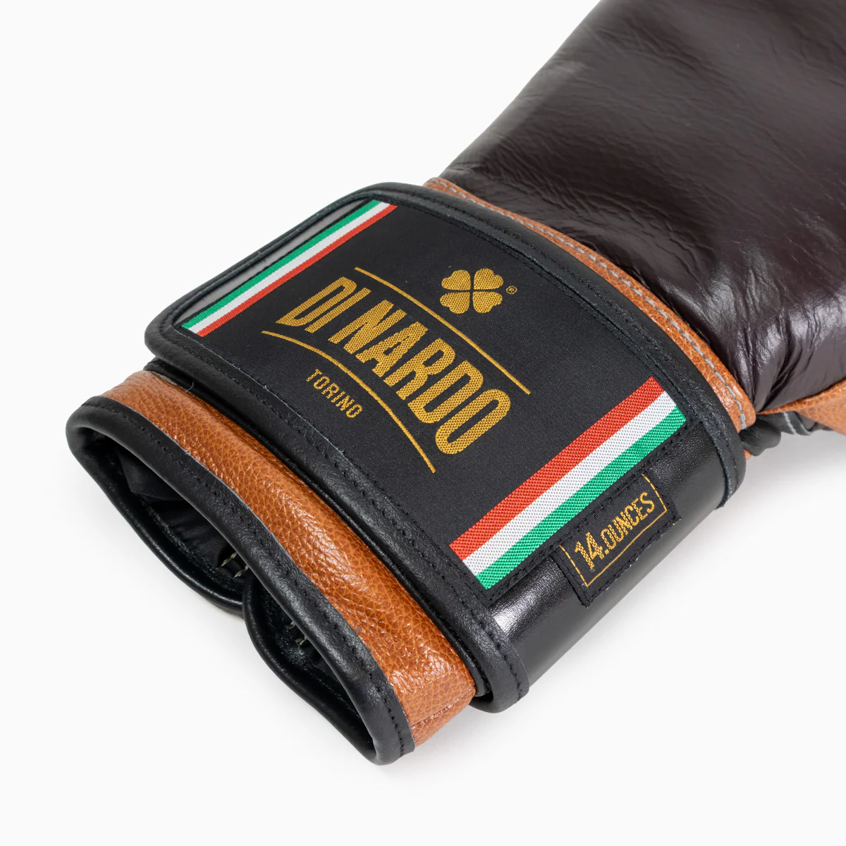 Guantes de boxeo Di Nardo con Velcro 14 Oz Borgoña-coñac  - Image 11
