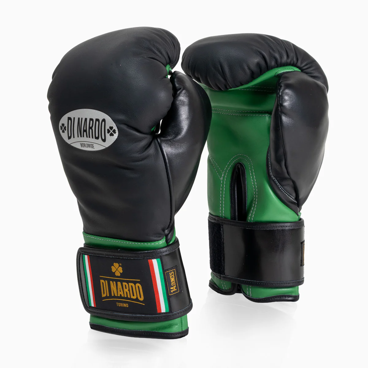 Guantes de boxeo Di Nardo con Velcro 14 Oz Nero-verde - Image 2
