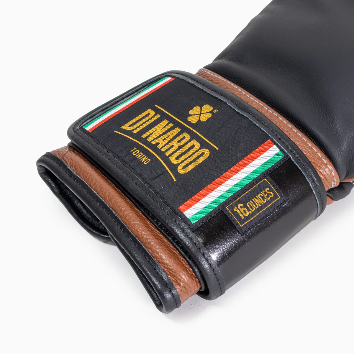 Guantes de boxeo Di Nardo con Velcro 16 Oz Negro-marrón  - Image 11