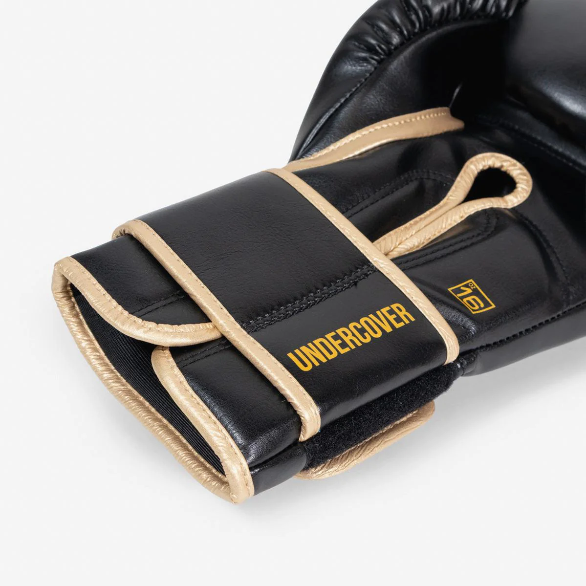 Guantes de boxeo Di Nardo Encubierto con Velcro Negro-oro - Image 10