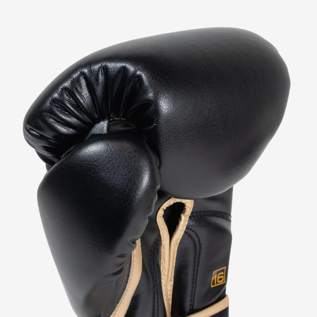Guantes de boxeo Di Nardo Encubierto con Velcro Negro-oro - Image 7