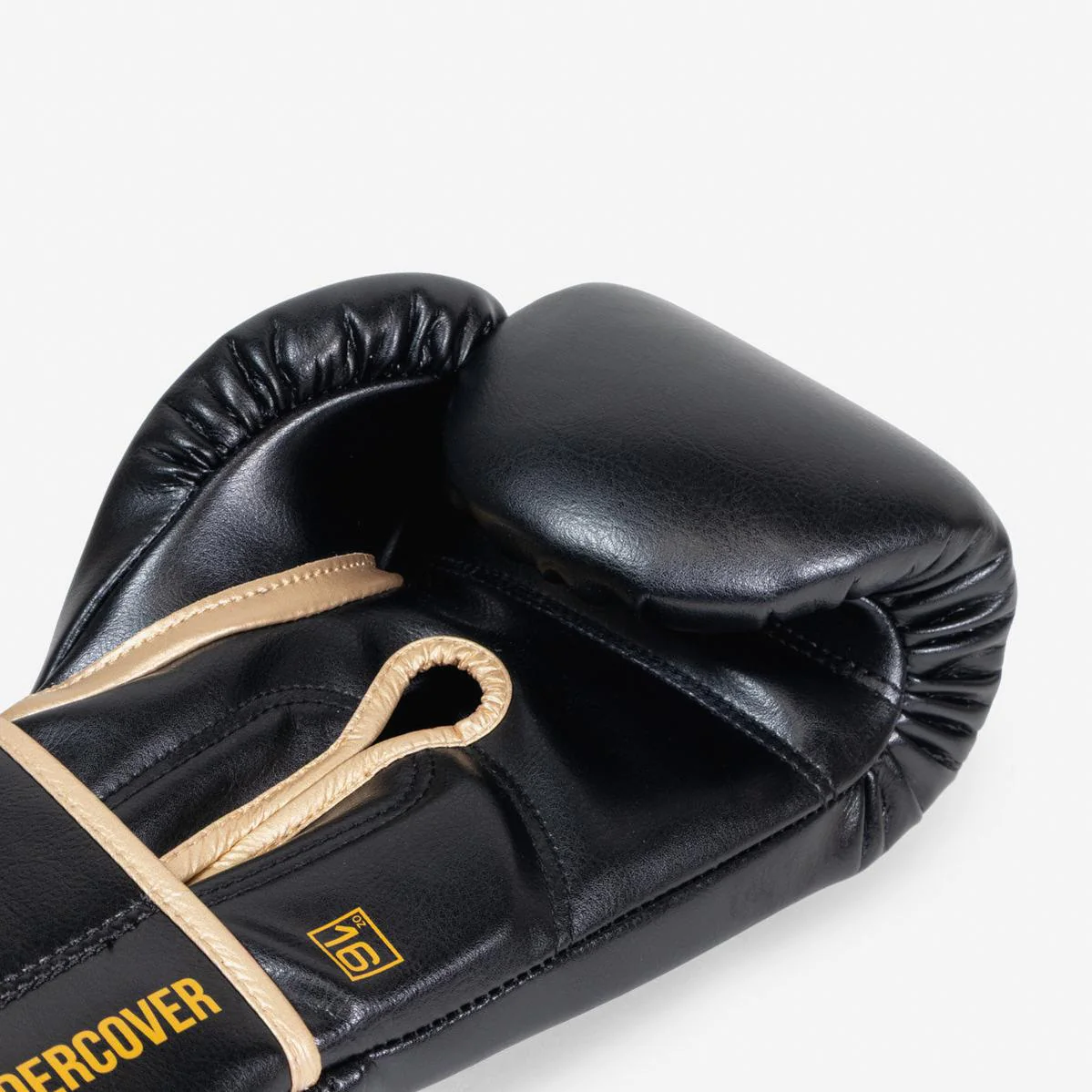 Guantes de boxeo Di Nardo Encubierto con Velcro Negro-oro - Image 9