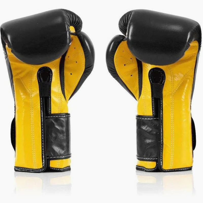Guantes de boxeo Fairtex Mexican Estilo BGV9 Negro-amarillo  - Image 3
