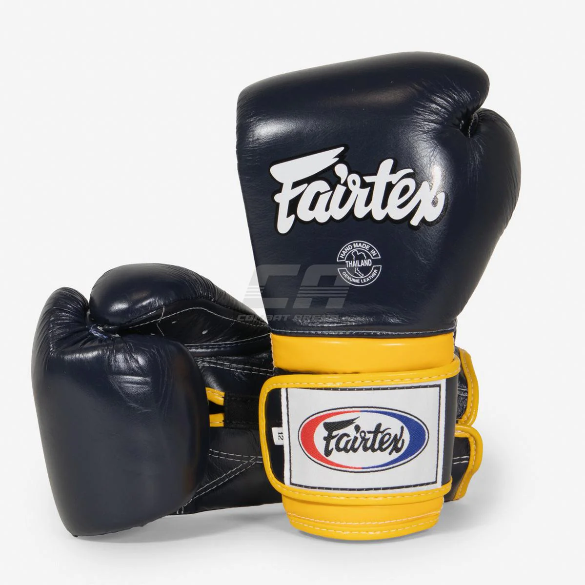 Guantes de boxeo Fairtex Mexican Estilo BGV9 Azul-azul-amarillo 