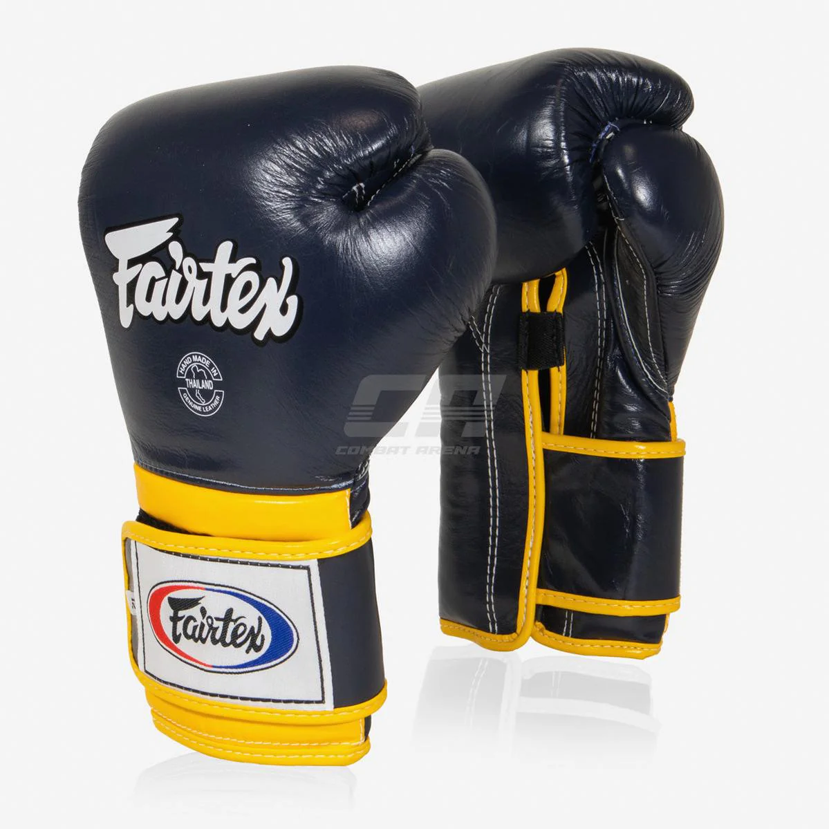 Guantes de boxeo Fairtex Mexican Estilo BGV9 Azul-azul-amarillo  - Image 2