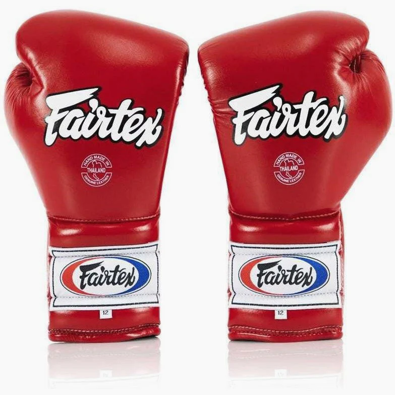 Guantes de boxeo Fairtex Entrenamiento PRO Mexican Estilo BGL7 Rojo  - Image 2