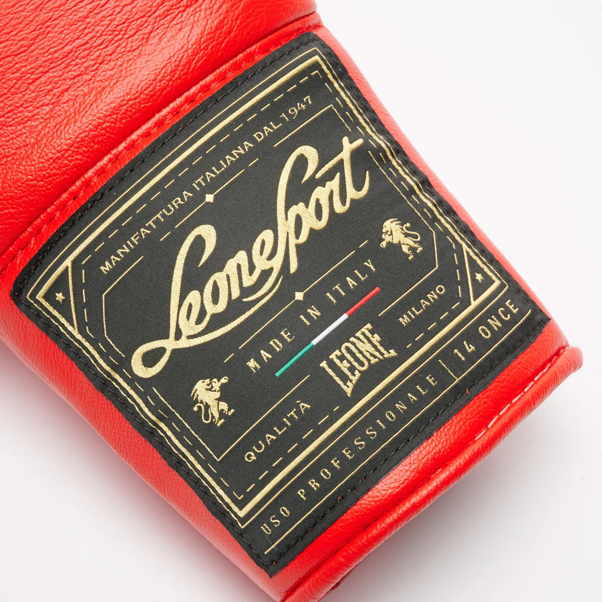 Guantes de boxeo Leone Deporte Orlando Classico con cordones Rojo  - Image 9