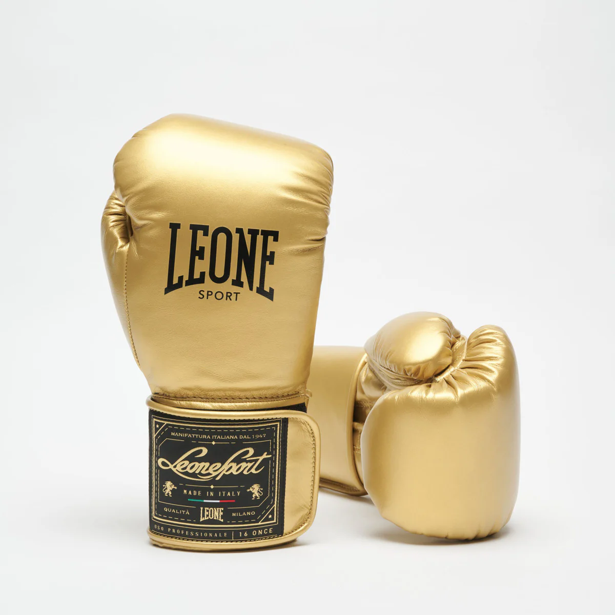 Guantes de boxeo Leone Deporte Orlando Classico con velcro Oro  - Image 2