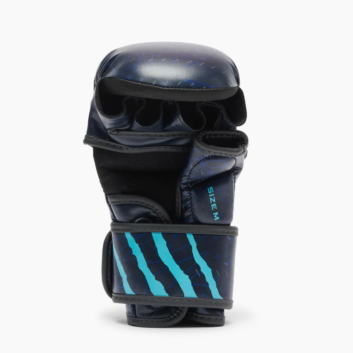 Guantes MMA Leone Primal Instinct Entrenamiento GP116 con pulgar Azul  - Image 4