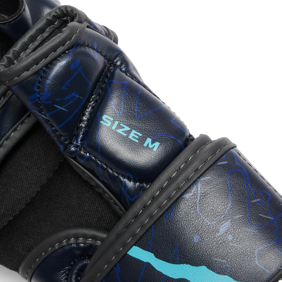 Guantes MMA Leone Primal Instinct Entrenamiento GP116 con pulgar Azul  - Image 7