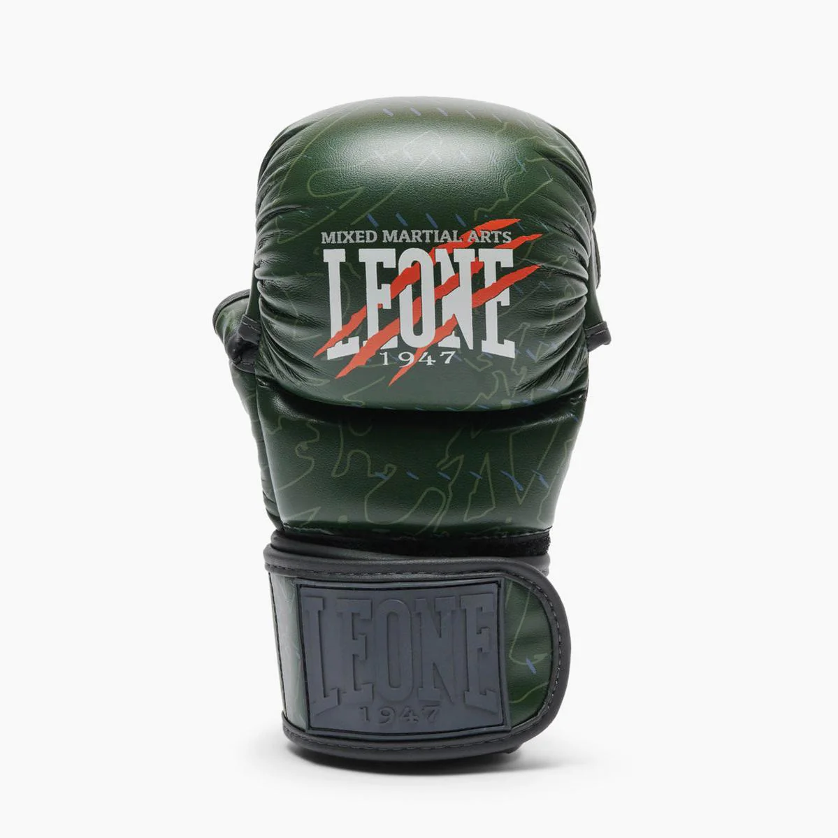 Guantes MMA Leone Primal Instinct Entrenamiento GP116 con pulgar Verde  - Image 2