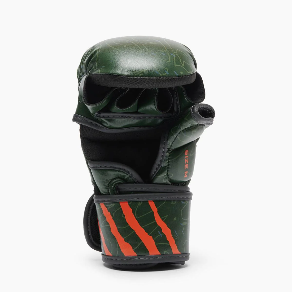 Guantes MMA Leone Primal Instinct Entrenamiento GP116 con pulgar Verde  - Image 4