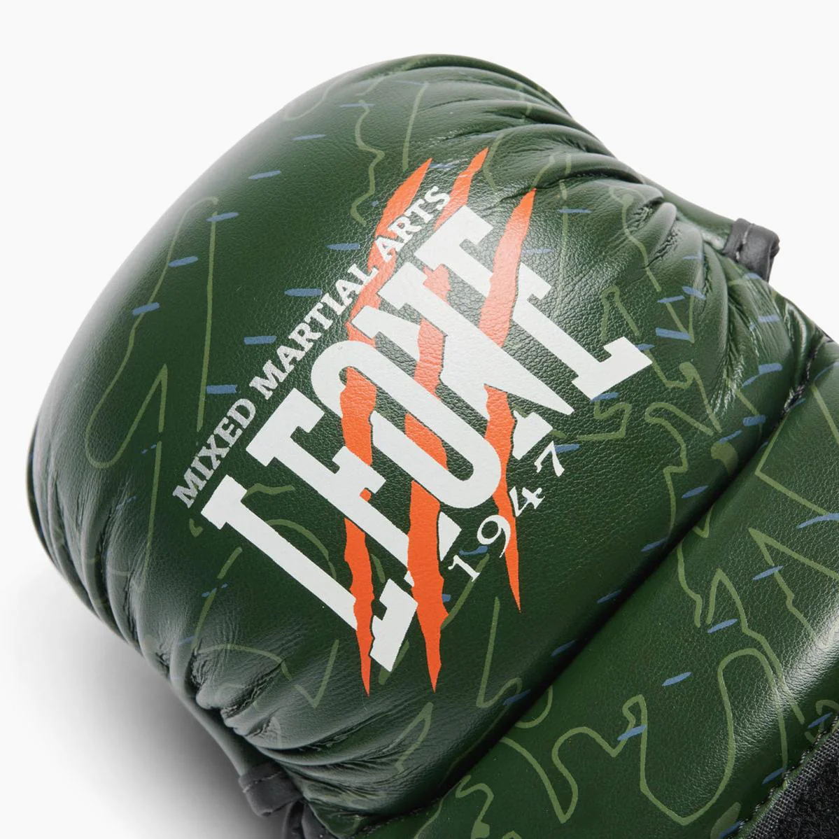 Guantes MMA Leone Primal Instinct Entrenamiento GP116 con pulgar Verde  - Image 5