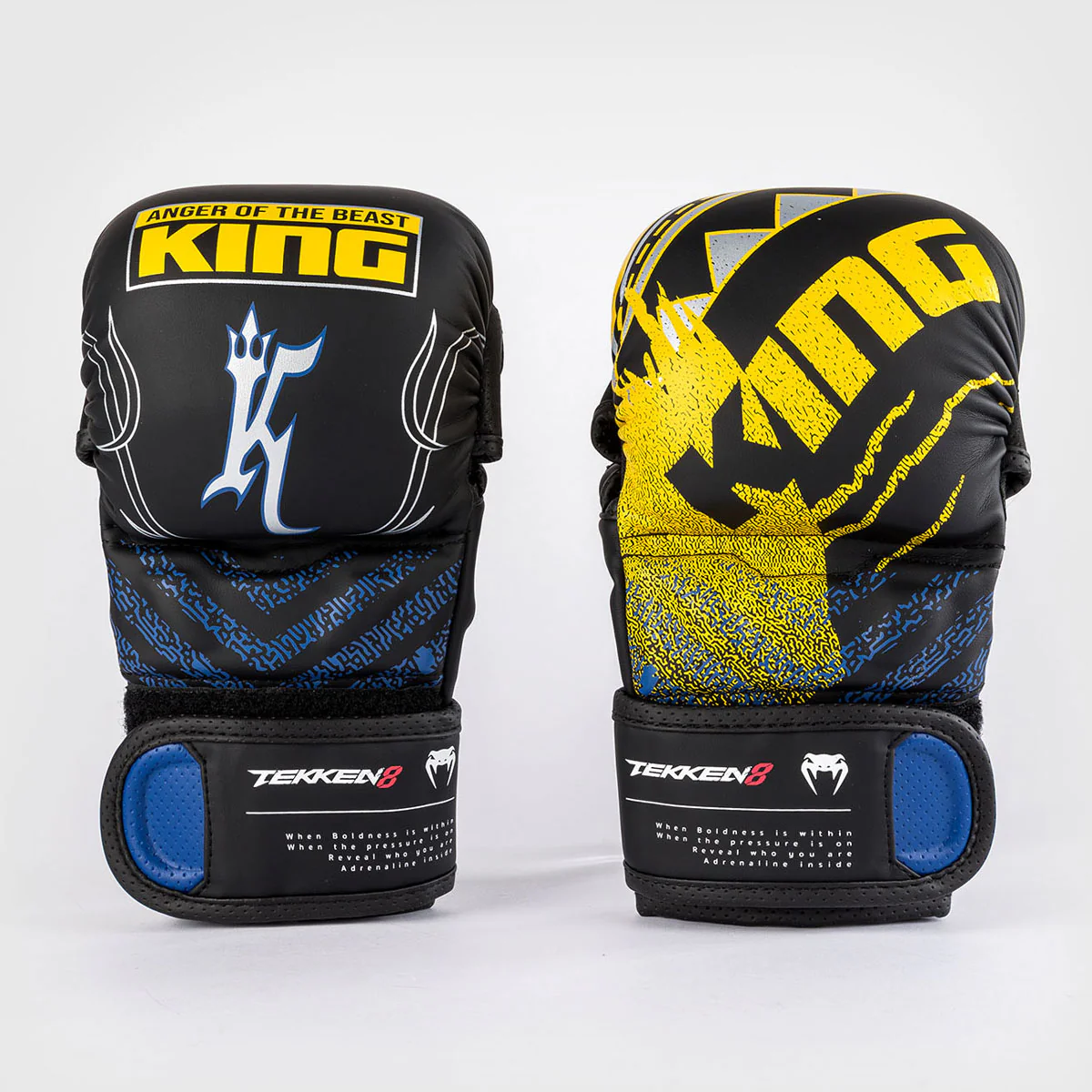 Guantes MMA Tekken 8 King Negro-amarillo - Image 3