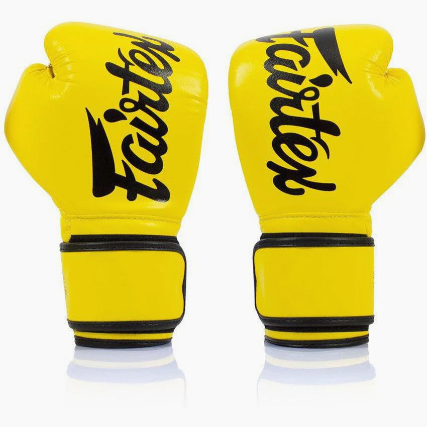 Guantes Muay Thai Fairtex BGV14 Amarillo  - Image 2