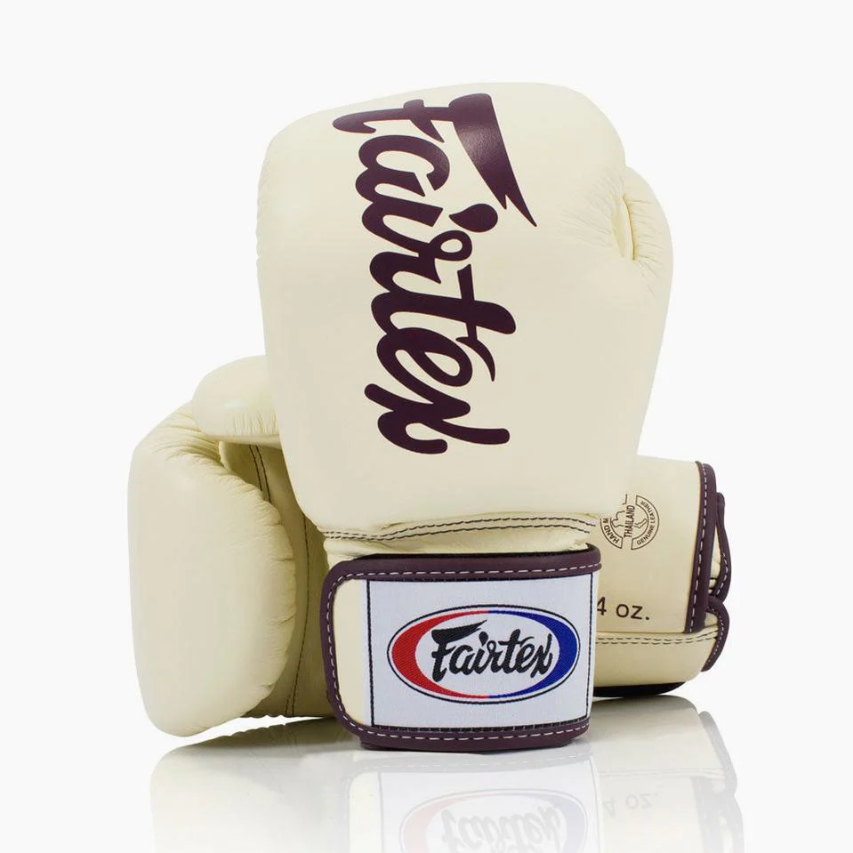 Guantes Muay Thai Fairtex BGV19 Deluxe Caqui 