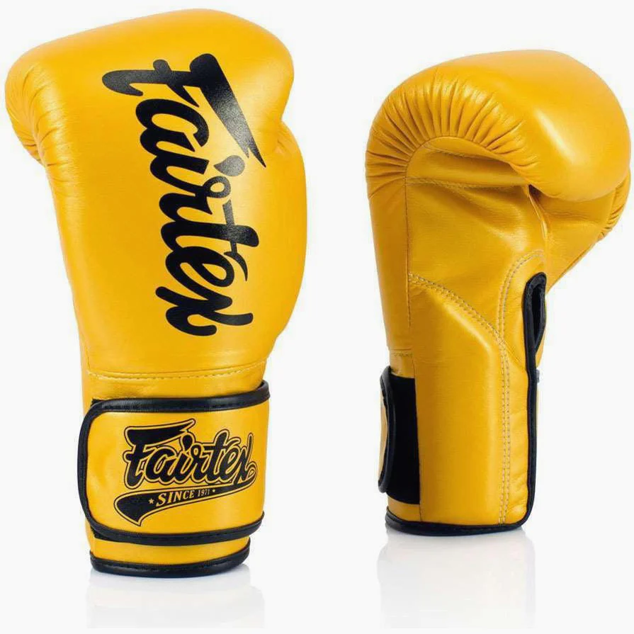 Guantes Muay Thai Fairtex Super Sparring BGV18 Oro  - Image 4