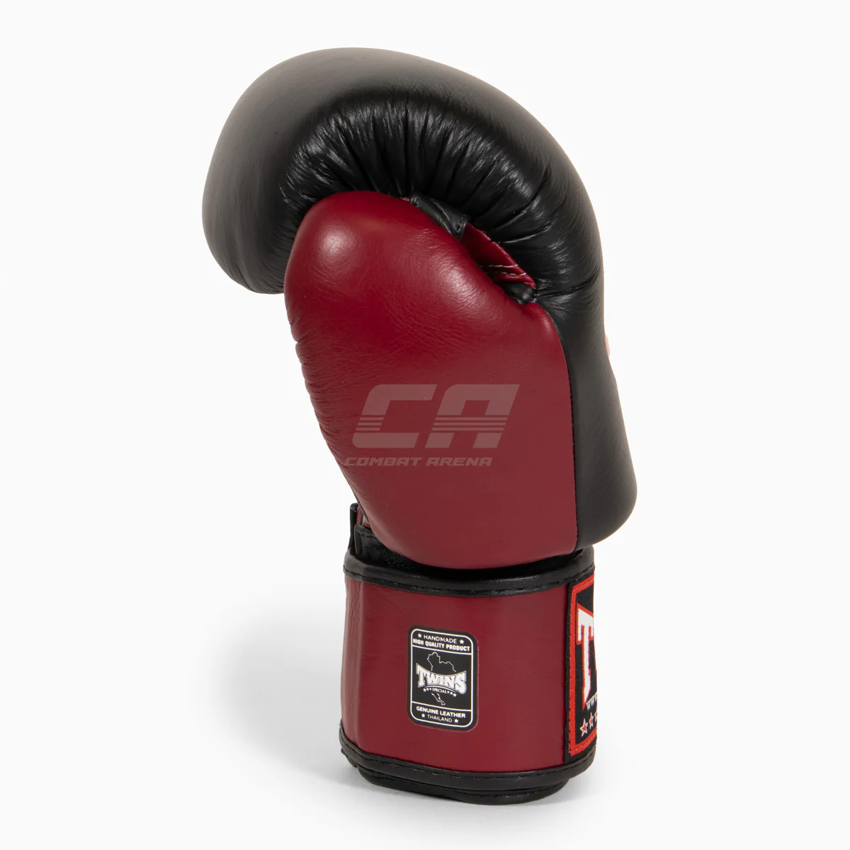 Guantes Muay Thai Twins Special BGVL3 Negro-burdeos - Image 2