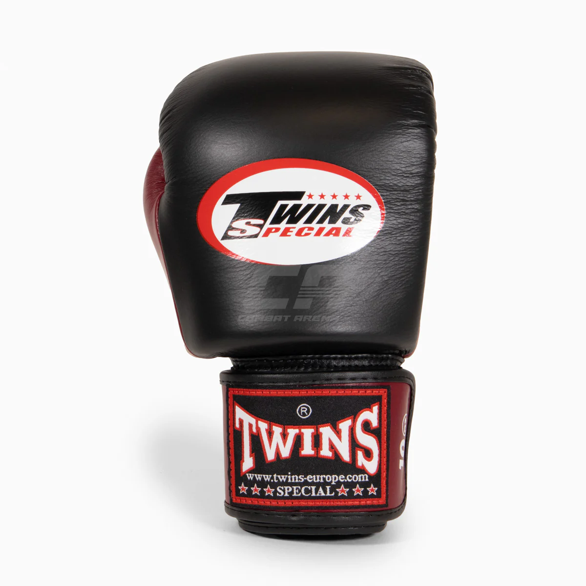 Guantes Muay Thai Twins Special BGVL3 Negro-burdeos - Image 3