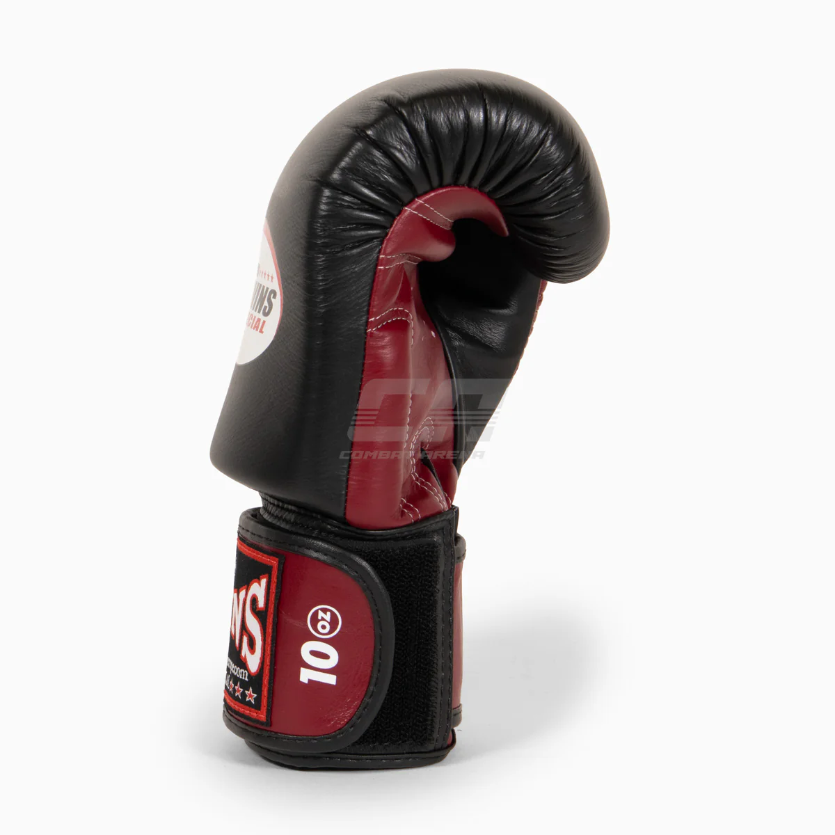 Guantes Muay Thai Twins Special BGVL3 Negro-burdeos - Image 4