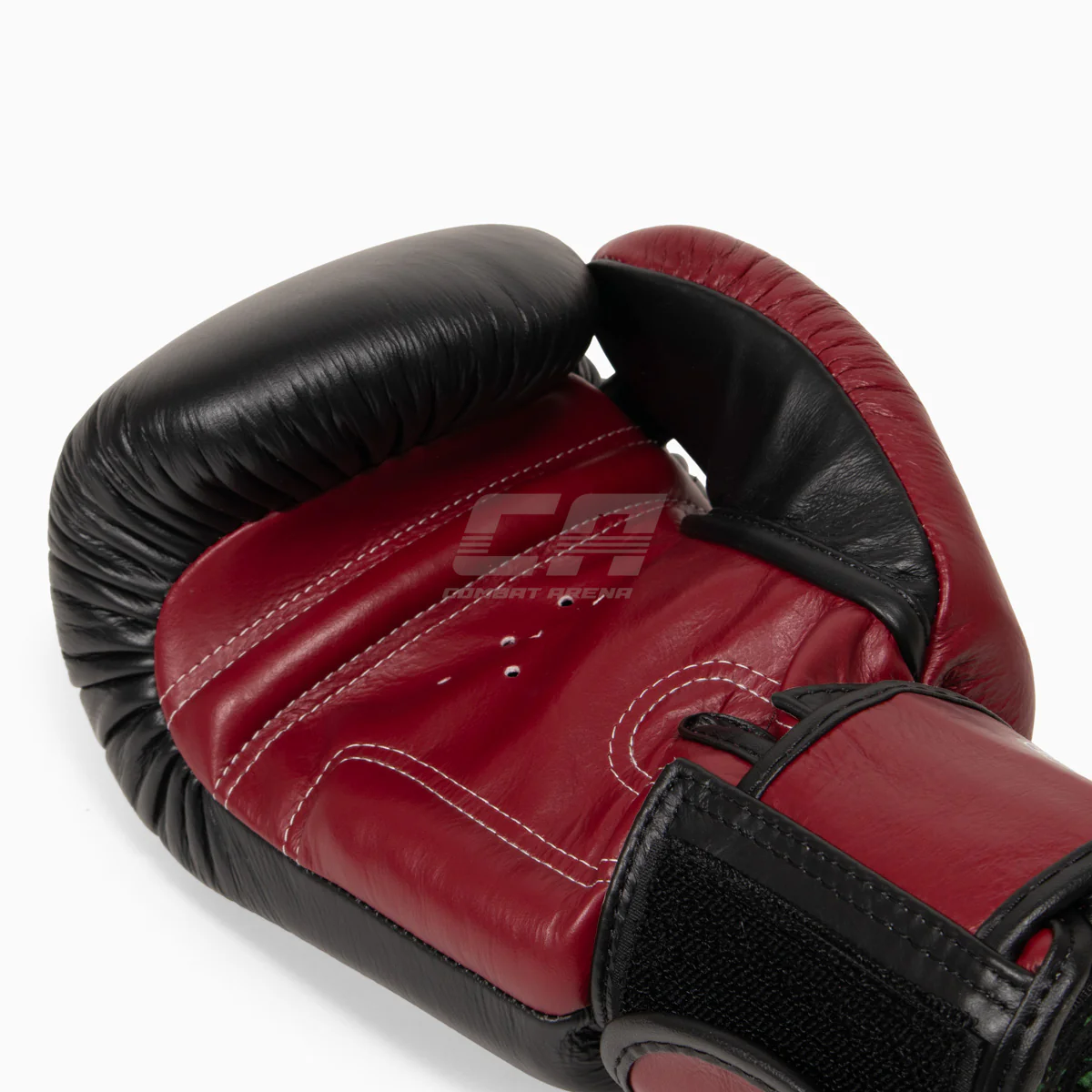 Guantes Muay Thai Twins Special BGVL3 Negro-burdeos - Image 9