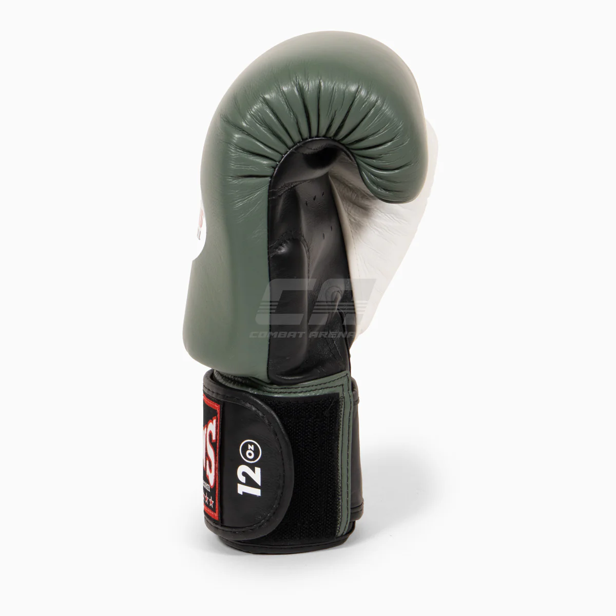 Guantes Muay Thai Twins Special BGVL4 Negro-verde-blanco - Image 2