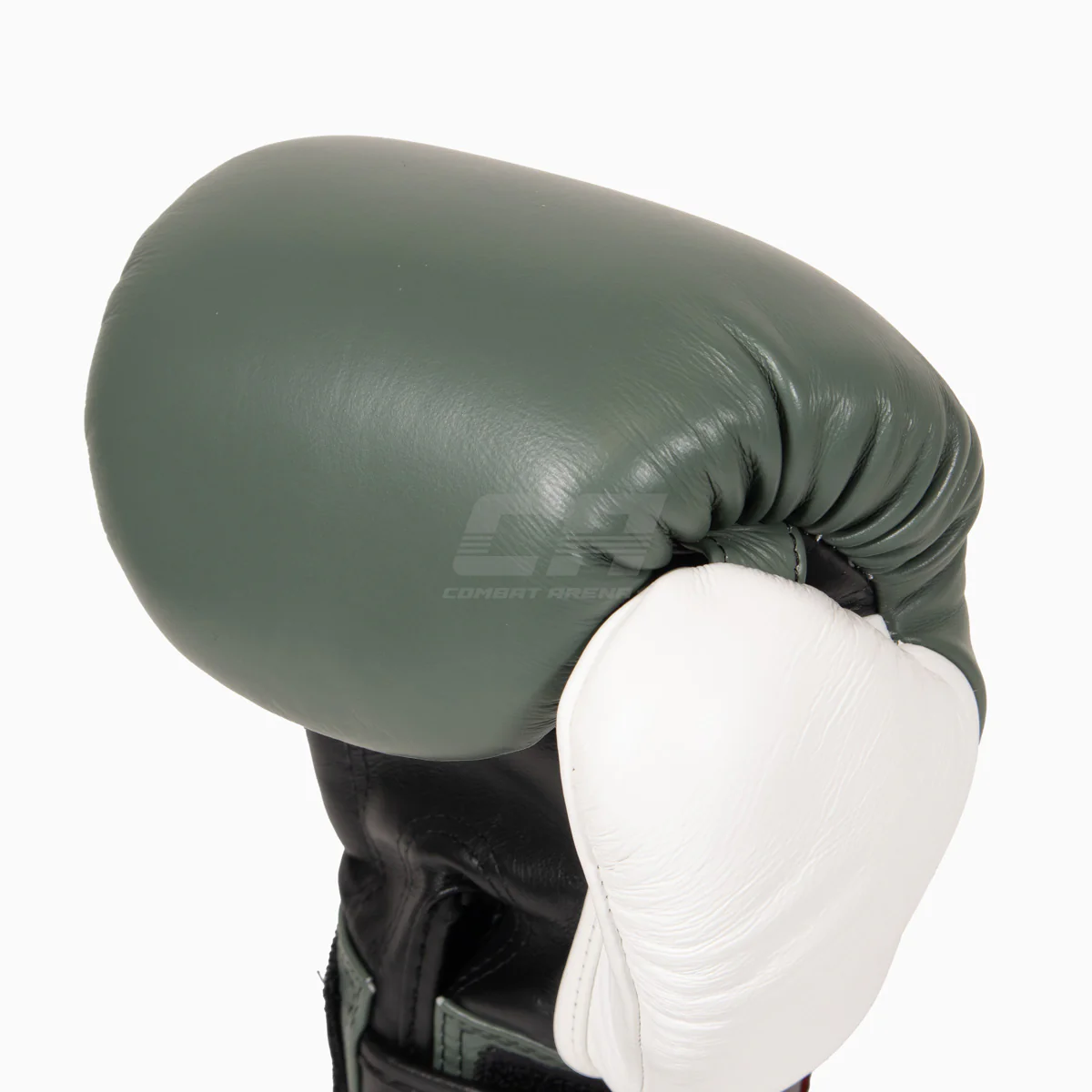 Guantes Muay Thai Twins Special BGVL4 Negro-verde-blanco - Image 7