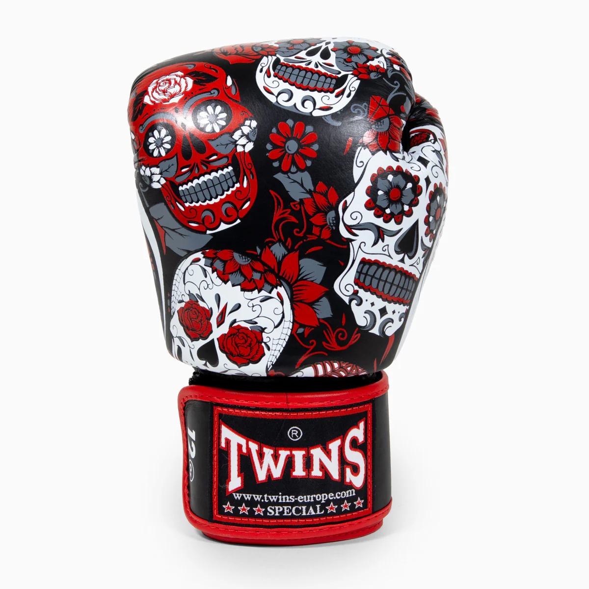 Guantes Muay Thai Twins Special FBGVL 3 Skull Rojo  - Image 5