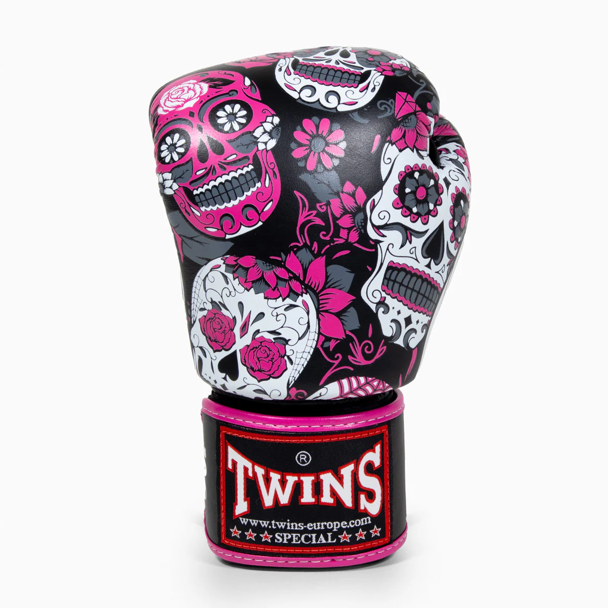 Guantes Muay Thai Twins Special FBGVL 3 Skull Rosa  - Image 5