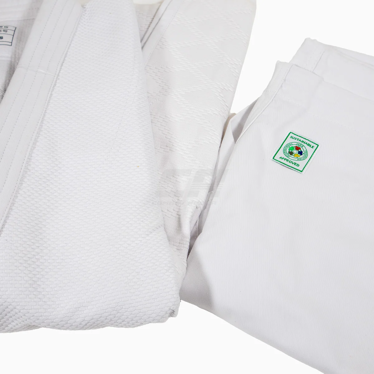 Judogi blanco Adidas J730 Champion III IJF sin rayas - Image 4