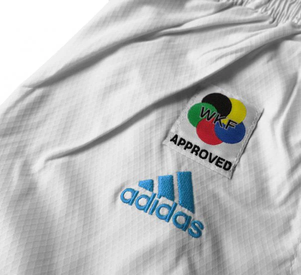 Karategui Adidas Kumite Adilight Primegreen WKF Rayas Azules  - Image 5