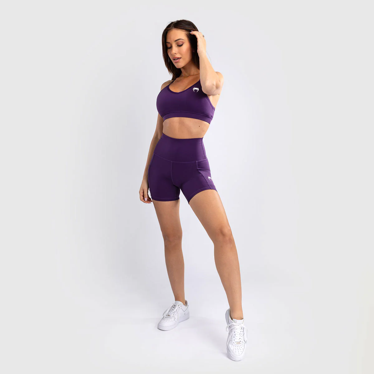 Leggings cortos Mujer Venum Essential Violeta - Image 2