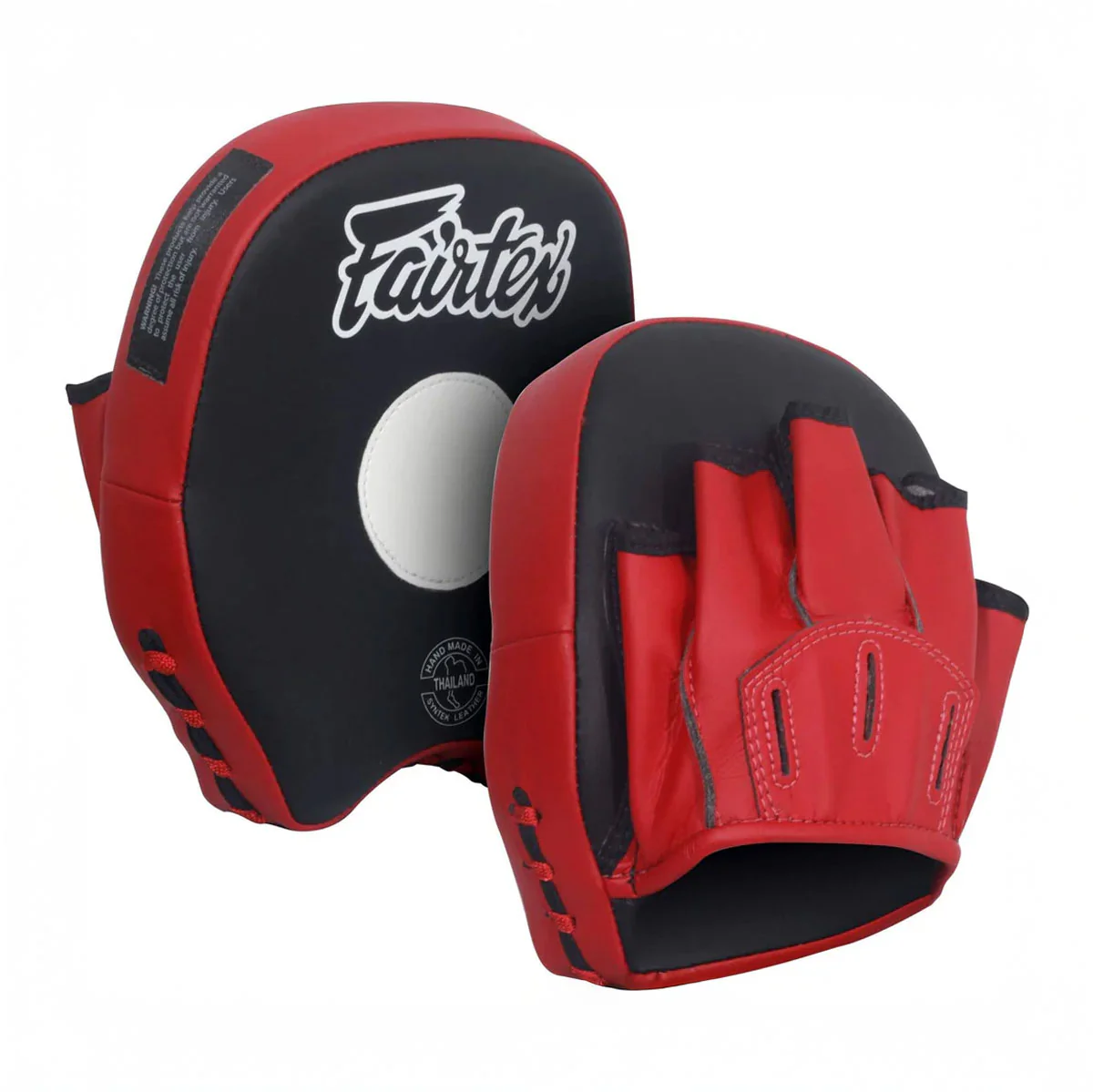 Manoplas de boxeo Fairtex Short FMV14 Negro-rojo - Image 3