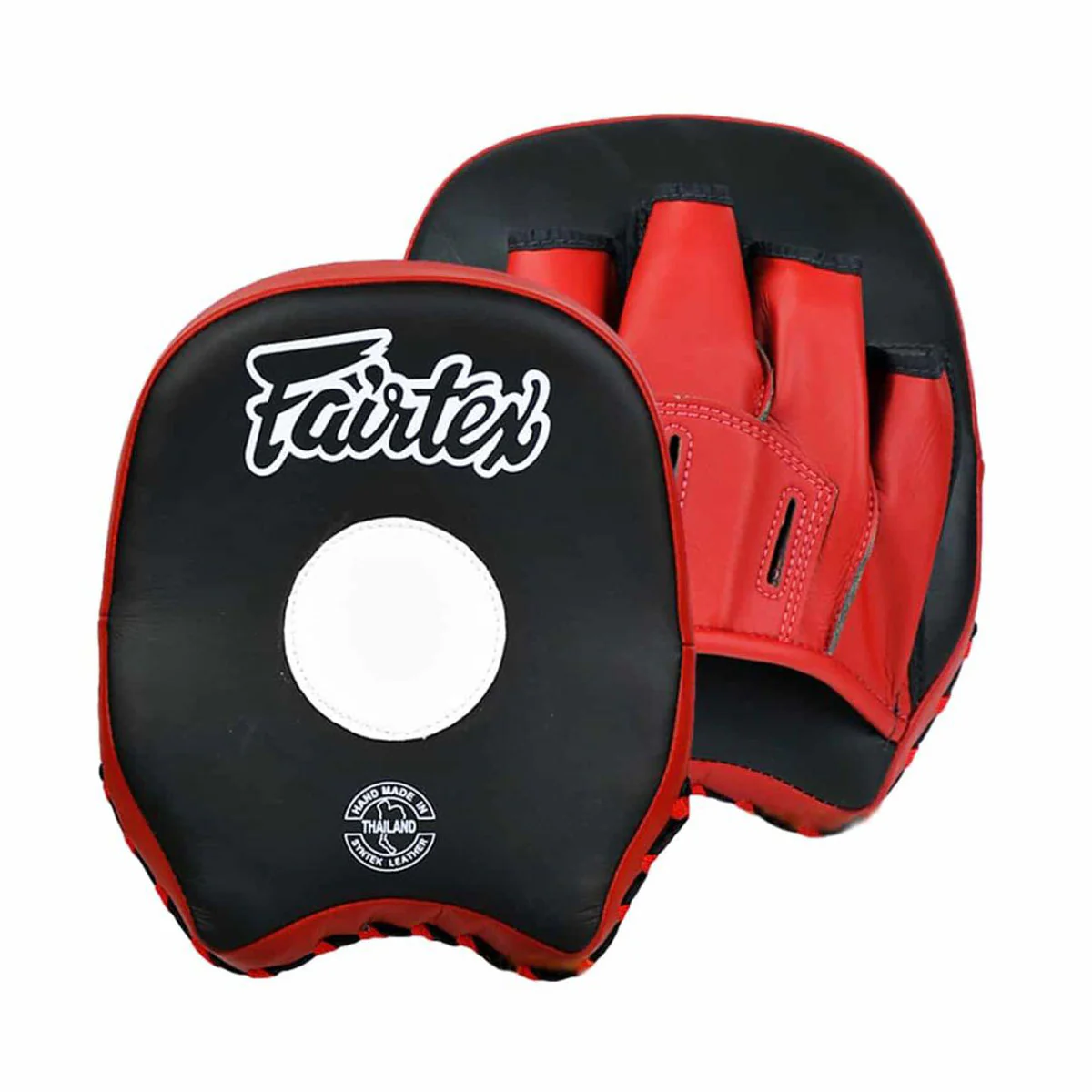 Manoplas de boxeo Fairtex Short FMV14 Negro-rojo - Image 4