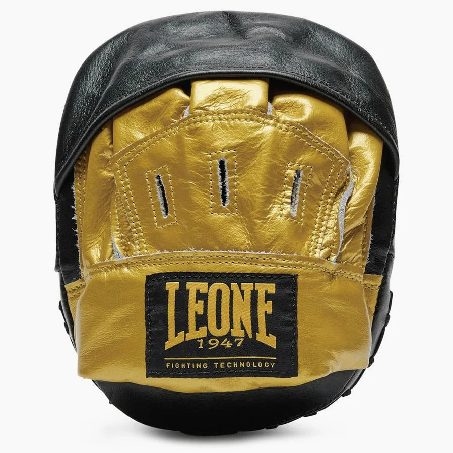 Manoplas de boxeo Leone Speed Línea GM510 Negro-oro  - Image 2