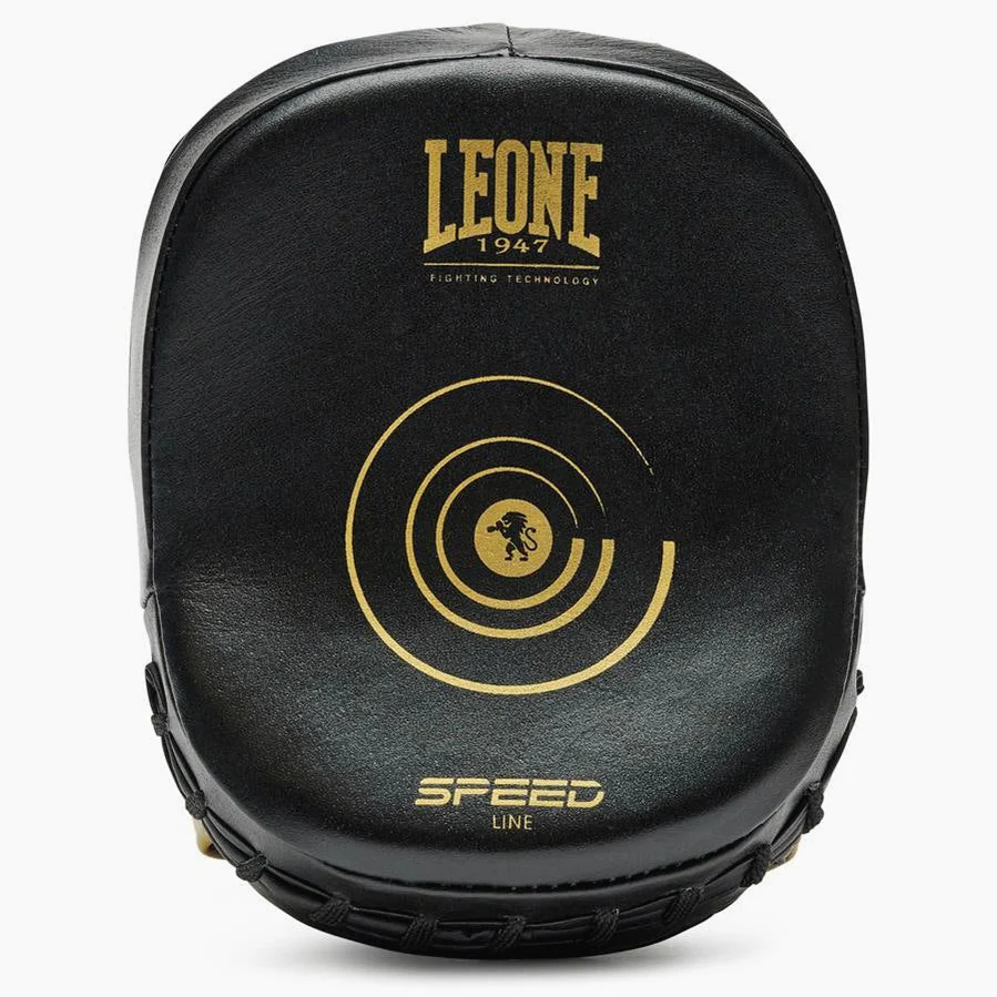 Manoplas de boxeo Leone Speed Línea GM510 Negro-oro  - Image 3
