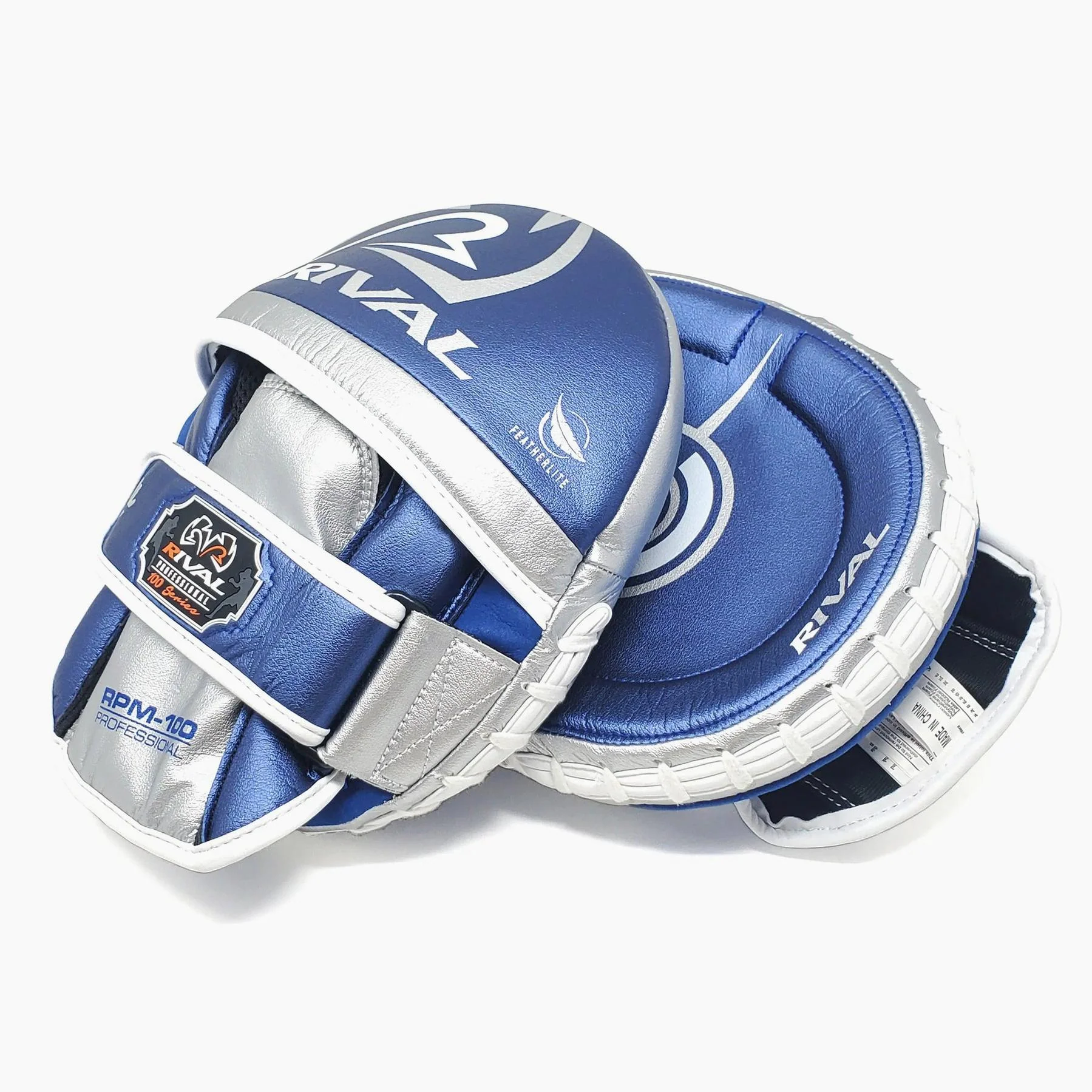 Manoplas de boxeo Rival Profesional RPM100 Azul-Plata  - Image 3