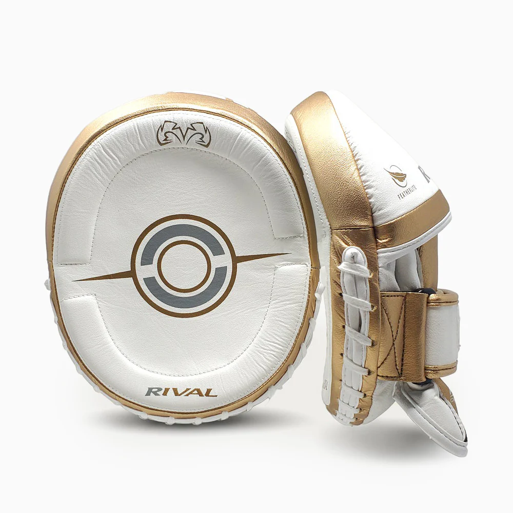 Manoplas de boxeo Rival Professional RPM100 Blanco-Oro  - Image 2