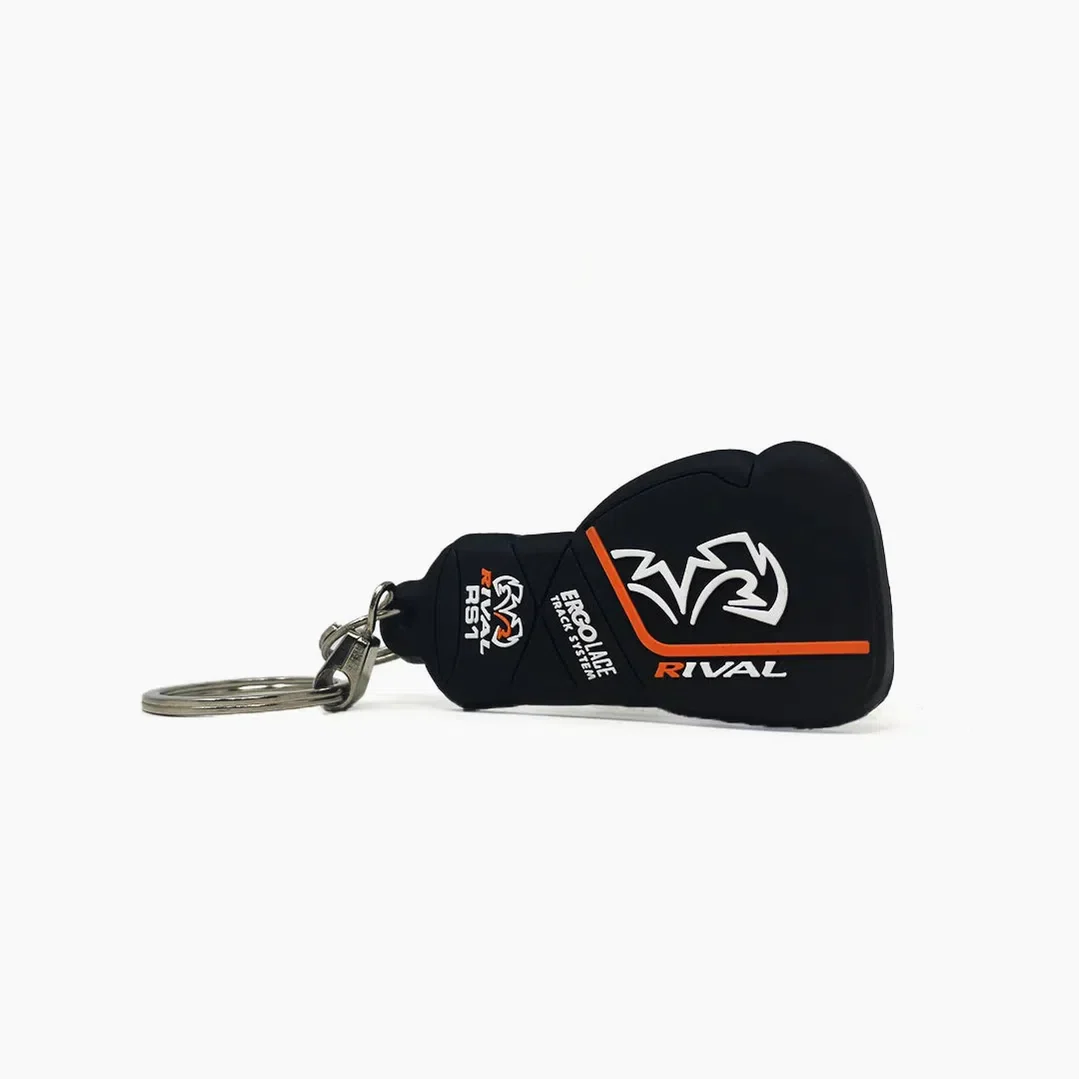 Mini guante llavero en goma Rival RS1 Negro 
