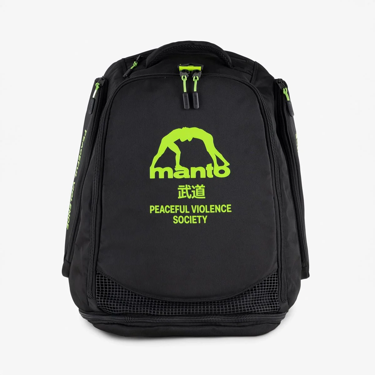 Mochila Manto SOCIETY Convertible XL Negro-verde - Image 3