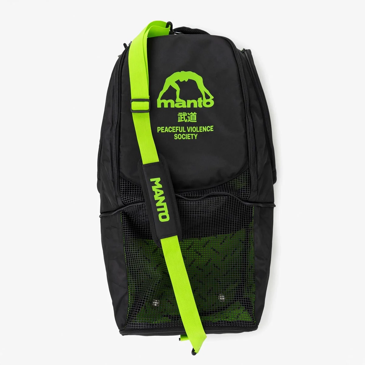 Mochila Manto SOCIETY Convertible XL Negro-verde - Image 5
