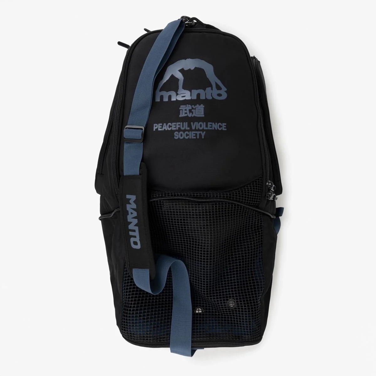 Mochila Manto SOCIETY Convertible M Negro-azul  - Image 5