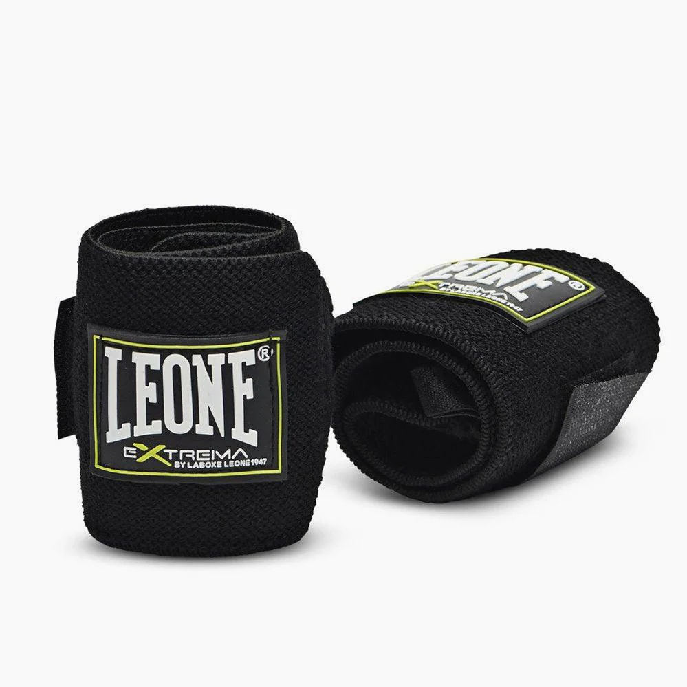 Muñequeras Leone Extrema Negro AB706 - Image 2