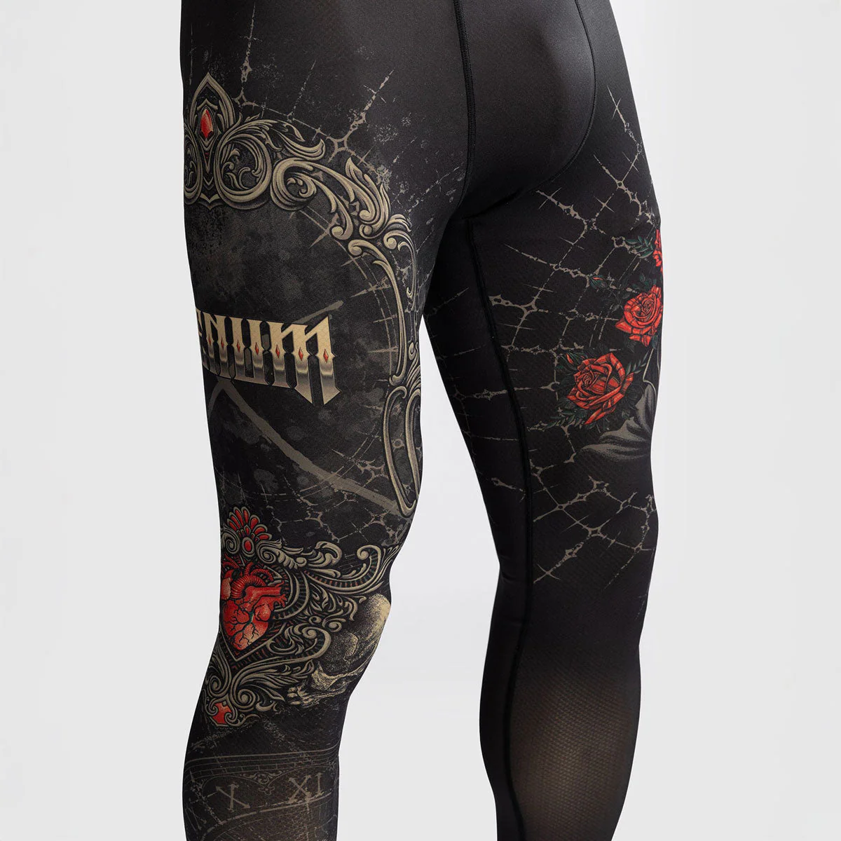 Pantalones a compressione Venum Santa Muerte 5.0 Negro-Oro  - Image 8