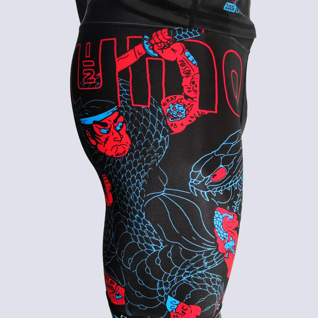 Pantalones cortos a compresión Half Sumo Black Mamba Neon  - Image 4