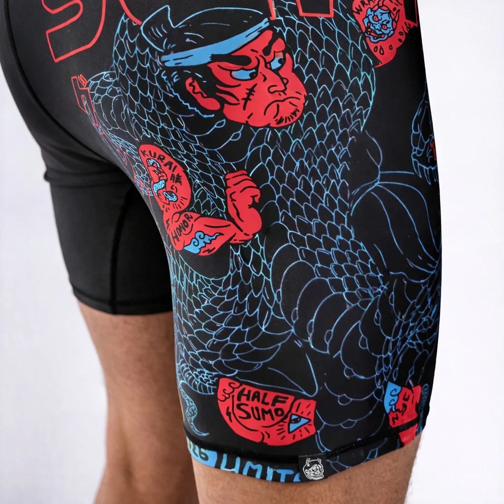 Pantalones cortos a compresión Half Sumo Black Mamba Neon  - Image 5