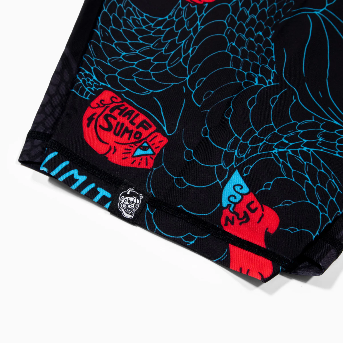 Pantalones cortos a compresión Half Sumo Black Mamba Neon  - Image 8